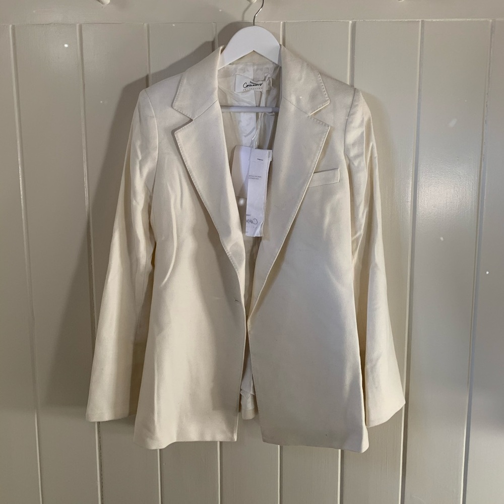 Mango Commited long line recycled wool blazer